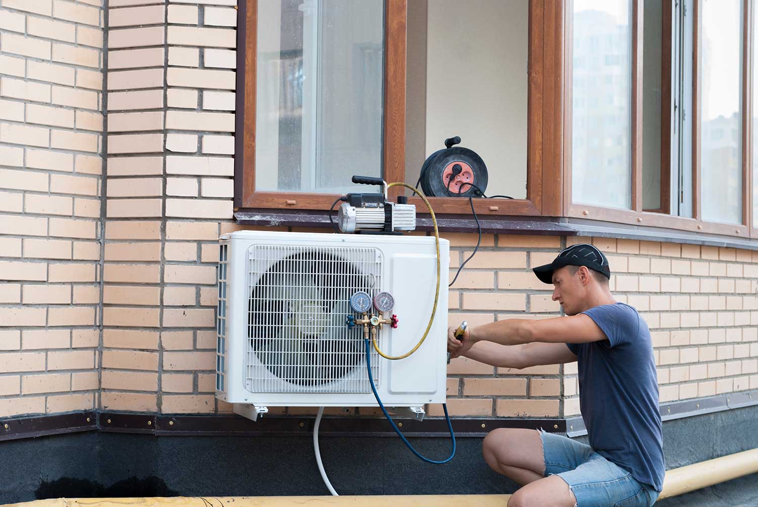 My spouse is hiring someone for heat pumps plus boiler services for his job